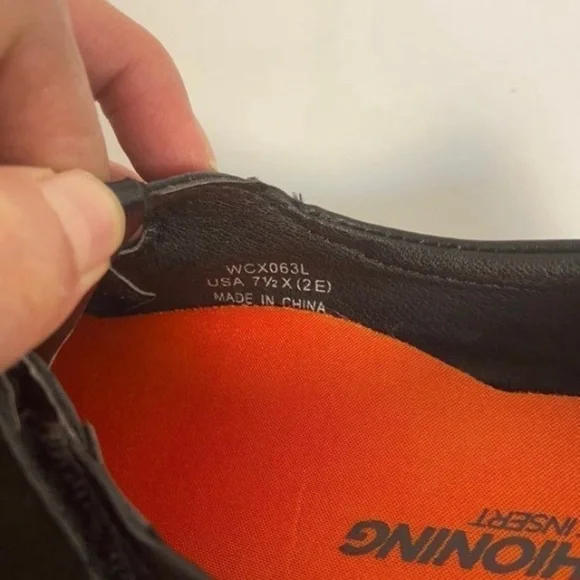 New Balance Black Shoes with Orange Cushioning 7.5 - Picture 5 of 5